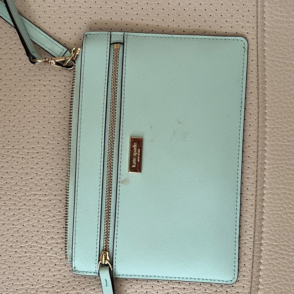 Kate Spade Mint Green Wristlet